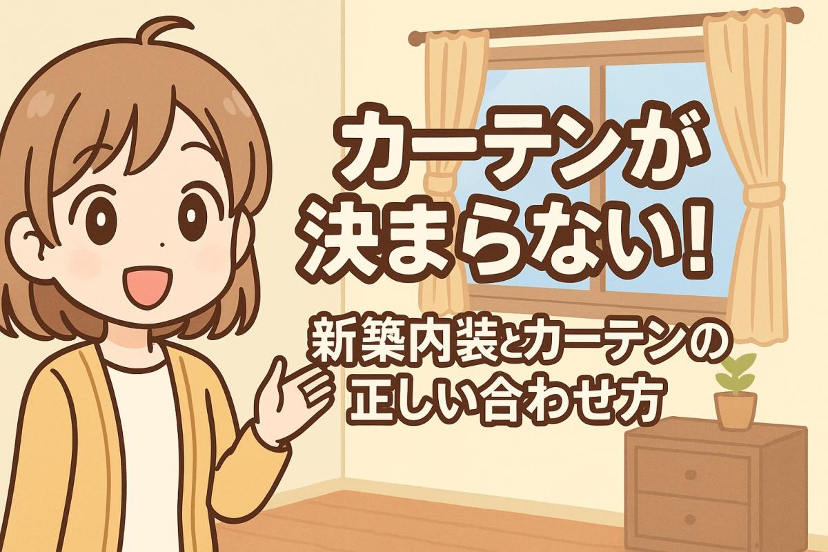 「カーテンが決まらない！」新築内装とカーテンの正しい合わせ方