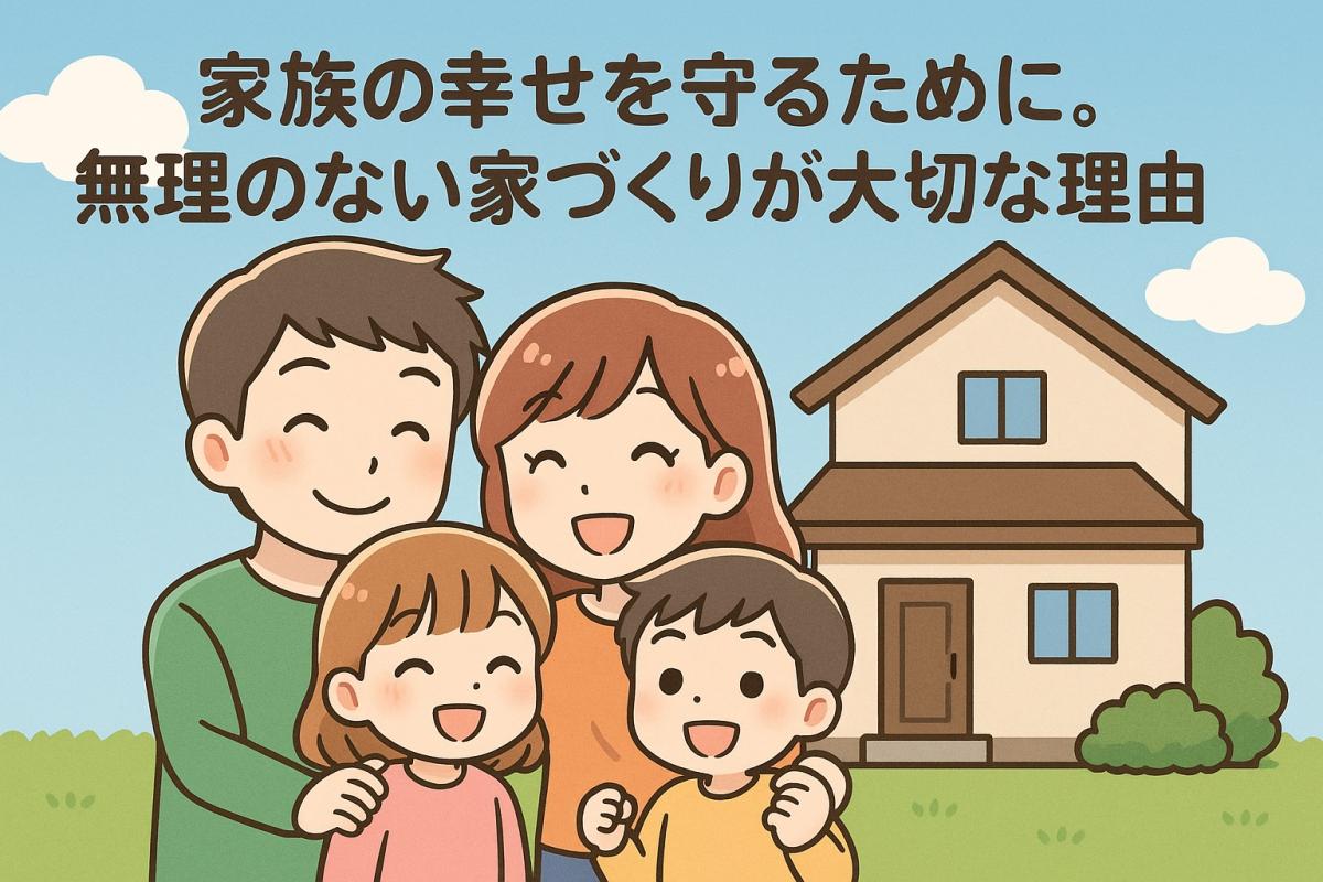 家族の幸せを守るために。無理のない家づくりが大切な理由