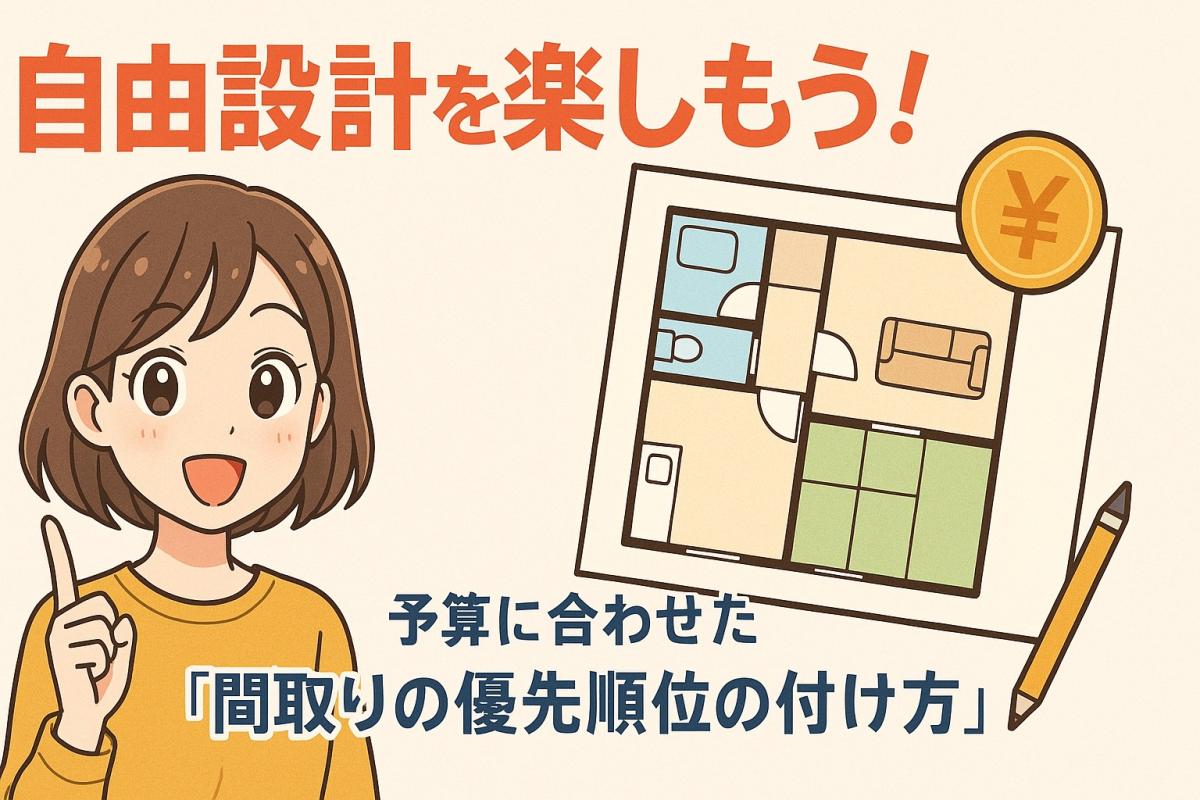 自由設計を楽しもう！予算に合わせた&ldquo;間取りの優先順位の付け方&rdquo;