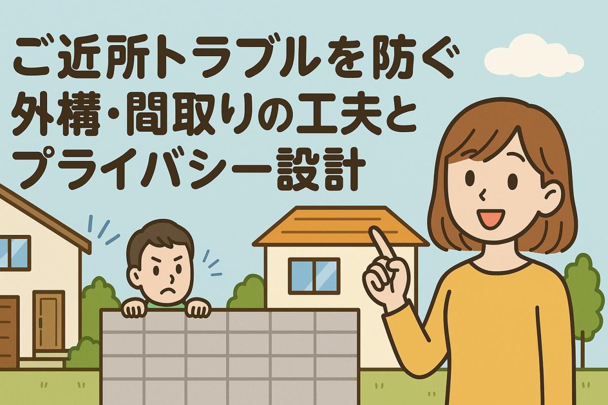 新築で後悔しない！ご近所トラブルを防ぐ外構・間取りの工夫とプライバシー設計