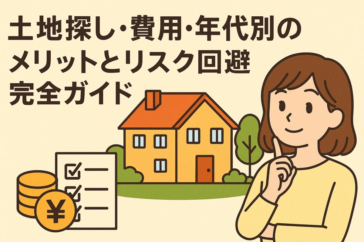 注文住宅で失敗しないために知っておきたい！土地探し・費用・年代別のメリットとリスク回避完全ガイド