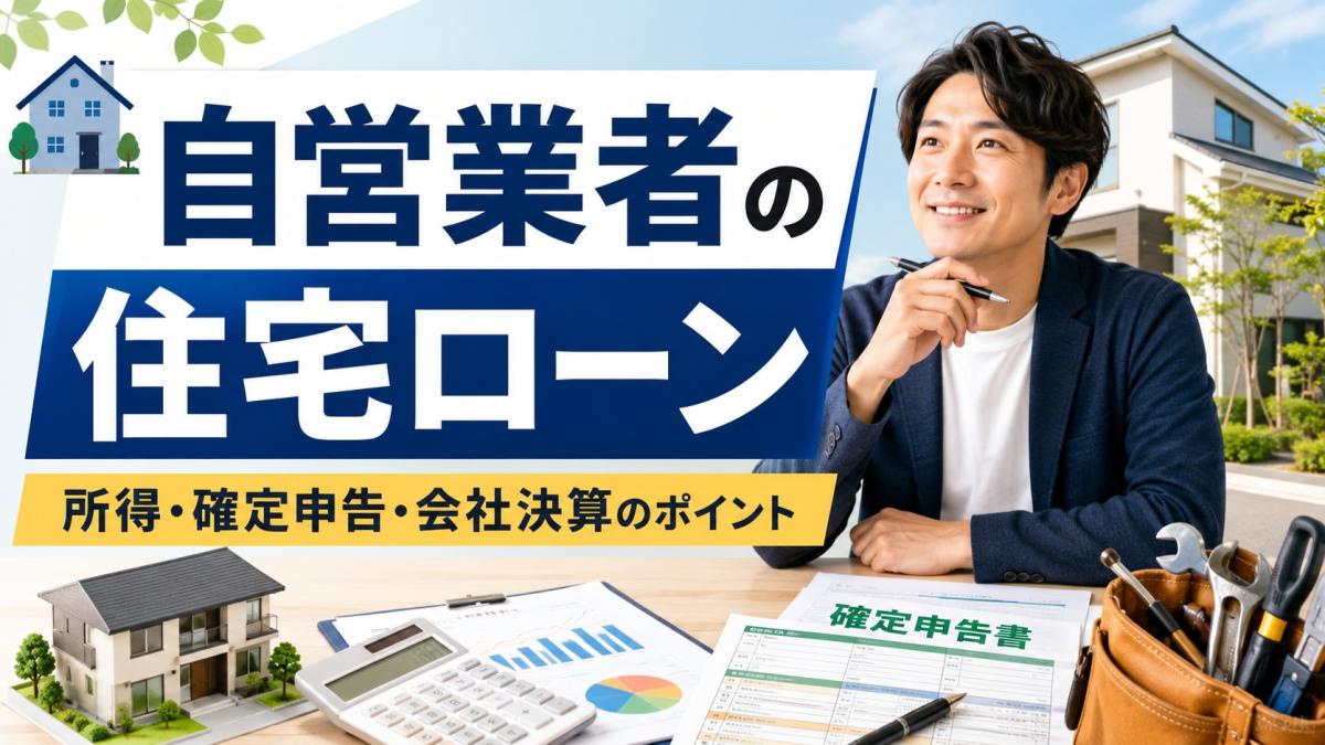 自営業者の住宅ローンは厳しい?新築前に確認したい所得・確定申告・会社決算のポイント